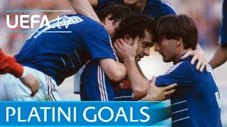 Michel Platinis nine goals for France at EURO 84 [upl. by Nolana]