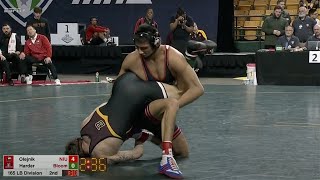 165lbs Izaak Olejnik Northern Illinois vs Trenton Harder Bloomsburg [upl. by Fedora]