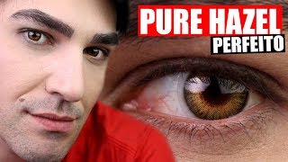 PURE HAZEL LENSES  INCRÍVEL ESSA COR  MEU PAI USA [upl. by Issie]