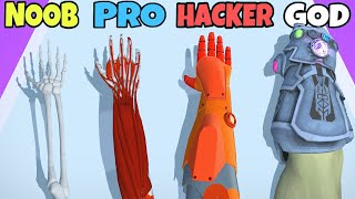 NOOB vs PRO vs HACKER vs GOD in Plaster Run [upl. by Lleumas]