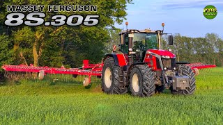 Let’s Drive MF 8S305💪 Zu nass für den 12 Meter Horsch Cura [upl. by Ahsie]