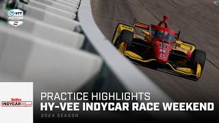 Practice Highlights  2024 HyVee INDYCAR Race Weekend at Iowa Speedway  INDYCAR [upl. by Asirac880]