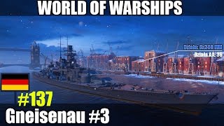 Gneisenau World of Warships  Gameplay pl 3 [upl. by Arraet595]