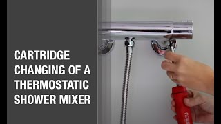 Cartridge Changing of a Thermostatic Shower Mixer [upl. by Okikuy]