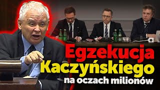 Egzekucja Kaczyńskiego Transmitowane w TVP przesłuchania Kaczyńskiego przed komisjami wykończą go [upl. by Hrutkay]