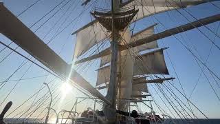 The Royal Clipper Setting Sail for Monaco [upl. by Ellehsram525]