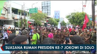 Meriah Suasana Kedatangan Presiden ke7 Jokowi Ke Kediaman Pribadi Di Solo [upl. by Nottirb257]