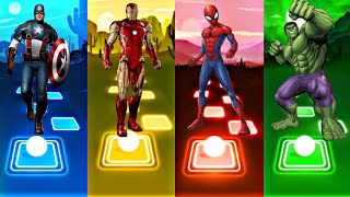 Telis Hop EDM Rush  Capitan America vs Iron man vs Spiderman vs Hulk [upl. by Paulson]