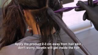 Brazilian Keratin Treatment Step by Step by Angelopoulos Hair Company  Greece [upl. by Ayra514]