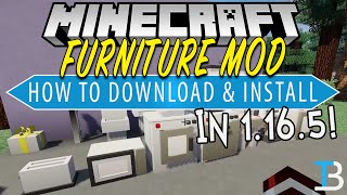 How To Download amp Install MrCrayFish’s Furniture Mod in Minecraft 1165 [upl. by Naujd382]