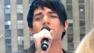 Adam Lambert sings quotMad Worldquot at the Today Show [upl. by Ttihw165]