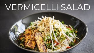 Vermicelli Noodle Salad Recipe thats FULL OF FLAVOUR [upl. by Maurits]