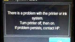 How to Fix the HP Ink System Failure [upl. by Ilyk617]