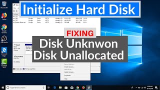 How to Initialize Hard Drive  Disk Unknown Not Initialized Unallocated FIX [upl. by Mahseh]