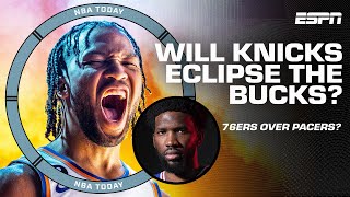 Who gets ECLIPSED 😎 Knicks amp 76ers on PACE to pass Bucks amp Pacers in standings 🔆 NBA Today [upl. by Arita129]