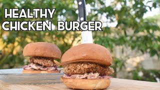 Healthy Chicken Burger 🍔 simple recipe made with locally available ingredients children’s must try [upl. by Juanita476]