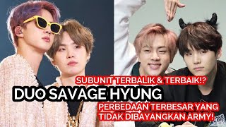 JIN BTS amp SUGA BTS  DUO SAVAGE HYUNG BTS MOMEN YOONJIN [upl. by Ahsatsana]