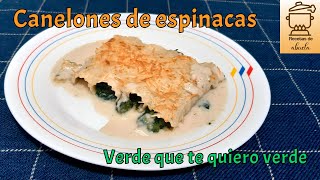 Canelones de espinacas a la catalana receta para fiestas [upl. by Rehpotsrhc]