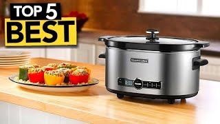 TOP 5 RIDICULOUSLY GOOD Crock Pots Today’s Top Picks [upl. by Watanabe]