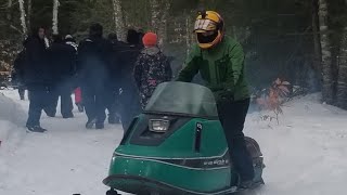 2023 Naubinway Vintage Snowmobile Trail Ride￼￼ [upl. by Danell482]