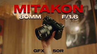 Mitakon Speedmaster 80mm f16 on the GFX 50R [upl. by Ydur456]