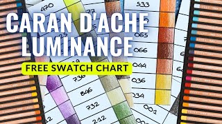 Simple Swatching 100 Caran dAche Luminance Colored Pencils [upl. by Nyraf]