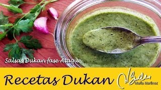 Salsas Dukan fase Ataque Mojo Picón y Mojo de Cilantro  Dukan Diet Cilantro Sauce [upl. by Slayton]