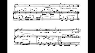 Chanson perpétuelle opus posthume 37 E Chausson Score Animation [upl. by Bigot]