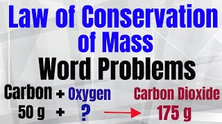 Law of Conservation of Mass Word Problems [upl. by Nnylimaj]