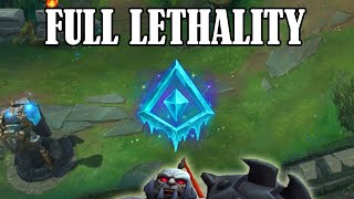 FULL LETHALITY SION PBE SEASON 11  League of Legends [upl. by Anitsenre789]