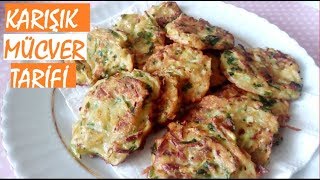 Karışık Mücver Tarifi Mücver Tarifi kabak mücveri patates mücveri [upl. by Morgana524]