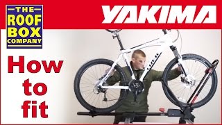 Yakima FrontLoader  Roof mounted bike carrier  How to fit to Aero roof bars [upl. by Myron]