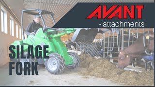 Avant attachments Silage Fork [upl. by Adnuahsar860]