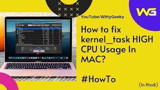 How To Fix kernel task High CPU Usage in MAC HINDI [upl. by Gilburt]