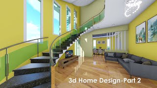 3d home designduplex house design 20205 bedroom duplex house design part 2 [upl. by Bobseine648]