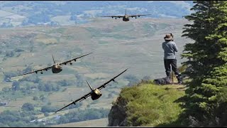 Epic RAF C130J Hercules sad Farewell The Mach Loop Low Level Flying 4k [upl. by Gabriel]