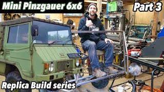 Mini Pinzgauer 6X6 offroad build series part 3 [upl. by Emerej]