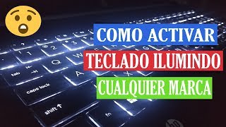 Como ACTIVAR TECLADO ILUMINADO En HP DELL Cualquier Computadora 2024 [upl. by Janaye]