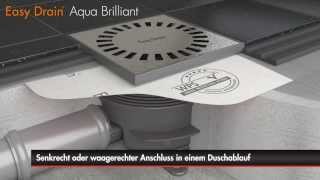 Easy Drain  Aqua Brilliant  Bodenablauf Einbau Deutsch [upl. by Gaves]