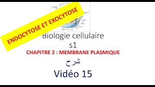 biologie cellulaire s1 vidéo 015  la membrane plasmique شرح [upl. by Hadeehuat845]