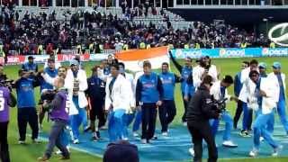 India Cricket Celebrate Champions Trophy 2013  Edgbaston [upl. by Lledal]