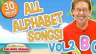 All ALPHABET Songs Vol 2  30 Minutes of Alphabet Songs for Kids  Jack Hartmann [upl. by Lipski]