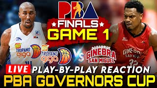 🔴LIVE PBA FINALS GAME 1 BRGY GINEBRA VS TALK N TEXT 2024 GOVERNORS CUP PlaybyPlay Reaction [upl. by Gurango]