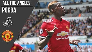 Paul Pogba v Swansea City Goal  All the Angles  Manchester United [upl. by Llennol]