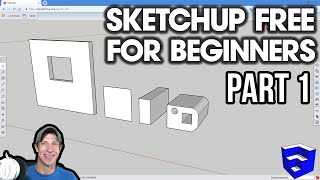 GETTING STARTED with SketchUp Free  Lesson 1  BEGINNERS Start Here [upl. by Yanat689]