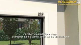 Montage Plissee auf der Glasleiste  ROLLOSHOP24 [upl. by Padget]