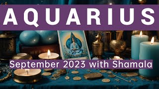 Aquarius September 2023 Tarot Reading A Month of Celebration and Harmony 🎉💖 [upl. by Marshall280]