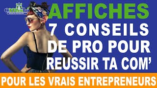 Comment créer une affiche pub efficace 7 conseils de pro 👍🤑🤑😱 [upl. by Amandy]