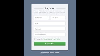 How To Create Registration Form In Html and Css [upl. by Hanyaz]