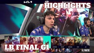 BDS vs FNC  Game 1 Highlights  Lower Final LEC Spring 2024 Playoffs  Fnatic vs Team BDS G1 [upl. by Aihk]